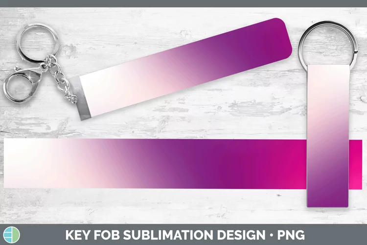 Valentine Pink Purple Key Fob Sublimation Wristlet Designs