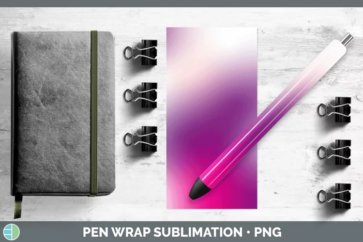 Valentine Pink Purple Pen Wrap Sublimation Pen Designs