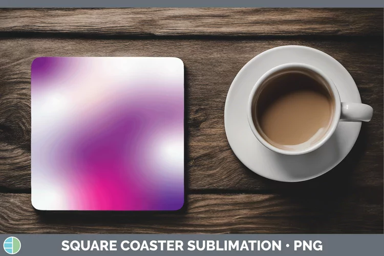 Valentine Pink Purple Square Coaster Sublimation Coaster Des