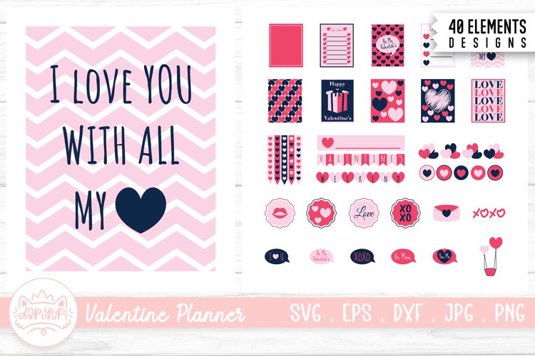 Valentine Planner Bundle | Valentine Elements