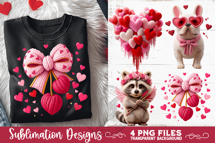 Valentine Latch Hook Yarn Sublimation Designs