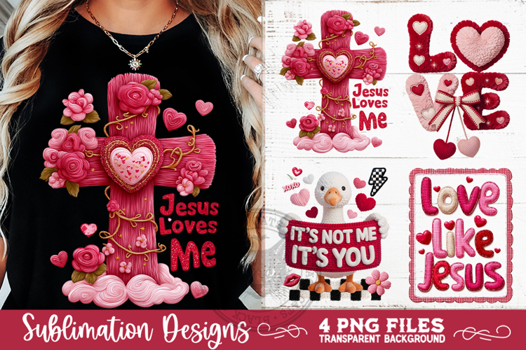 Valentine Latch Hook Yarn Sublimation Designs