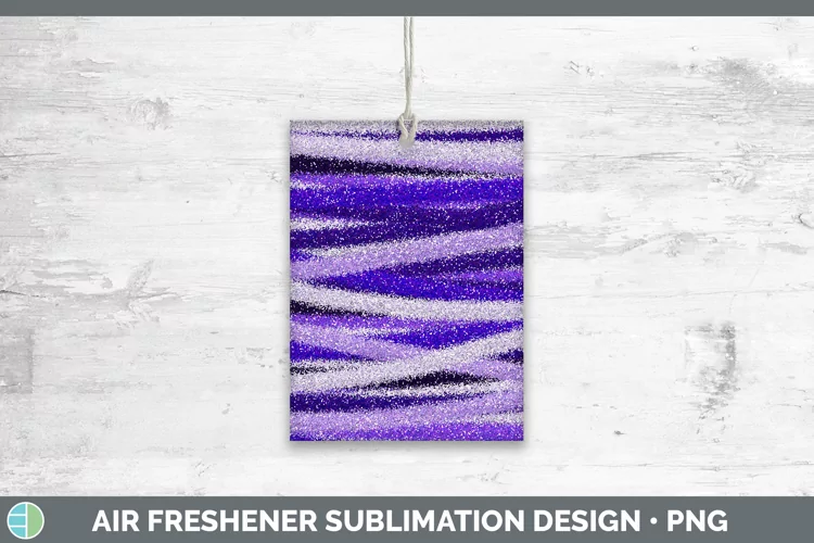 Valentine Purple Glitter Air Freshener Sublimation Car Fresh