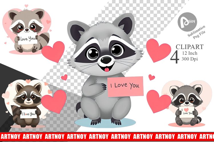 Raccoon Clipart Image 7