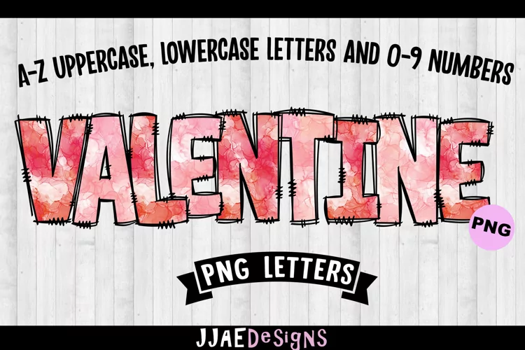 Valentine PNG Letters Valentine Doodle Alphabet Letter