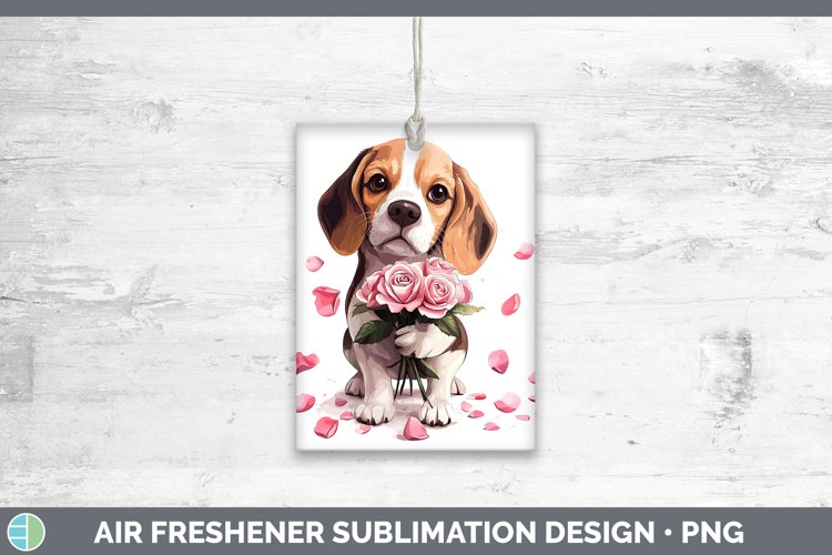 GorgeousValentine Rose Dogs Air Freshener design.