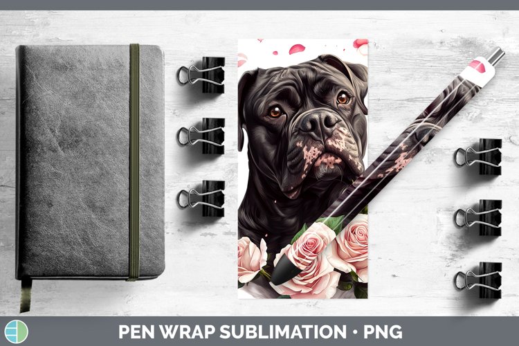 GorgeousValentine Rose Dogs Pen Wrap design.