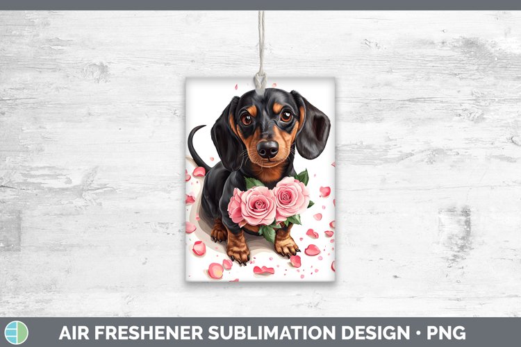 GorgeousValentine Rose Dogs Air Freshener design.