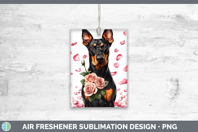 GorgeousValentine Rose Dogs Air Freshener design.