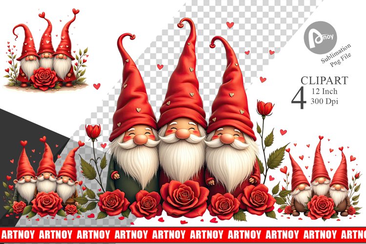 Valentine Gnome Png Image 7