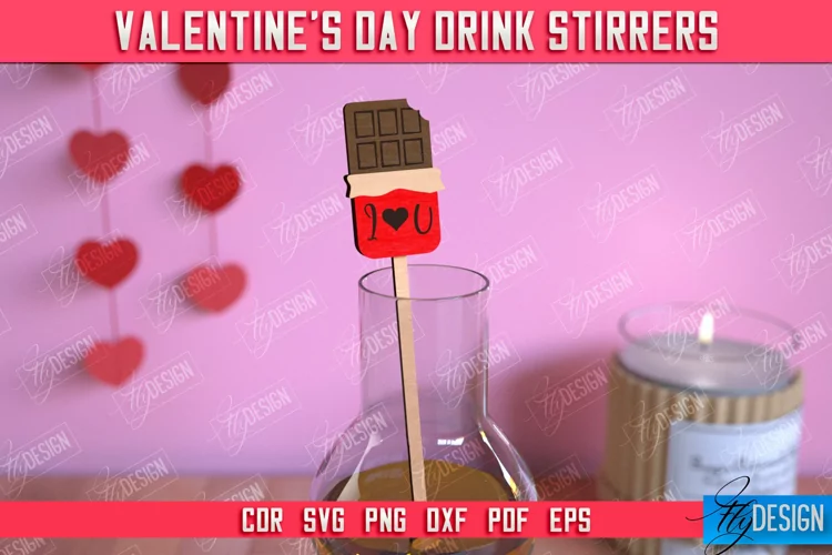 Valentine's Drink Stirrer|Cocktail Stirrer|Valentine's Signs
