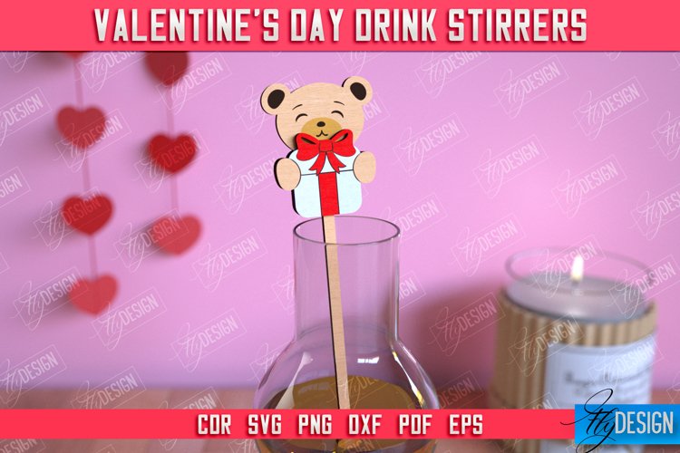 Valentine's Drink Stirrer|Cocktail Stirrer|Valentine's Signs example image 1