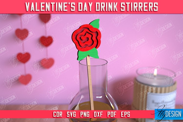Valentine's Drink Stirrer|Cocktail Stirrer|Valentine's Signs example image 1