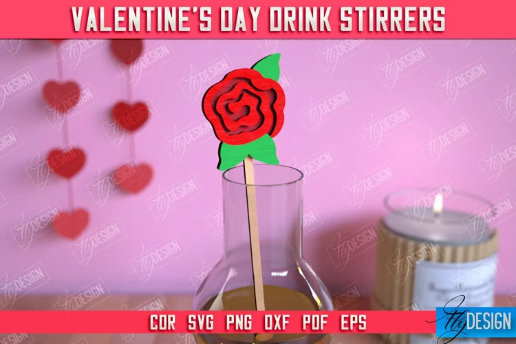 Valentine's Drink Stirrer|Cocktail Stirrer|Valentine's Signs