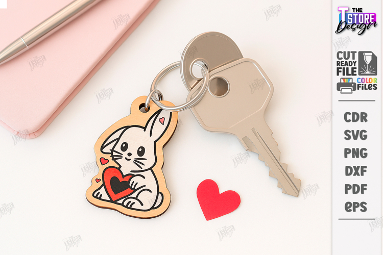 Valentines Day Keychain | Cute Keychain | Romantic Gift SVG