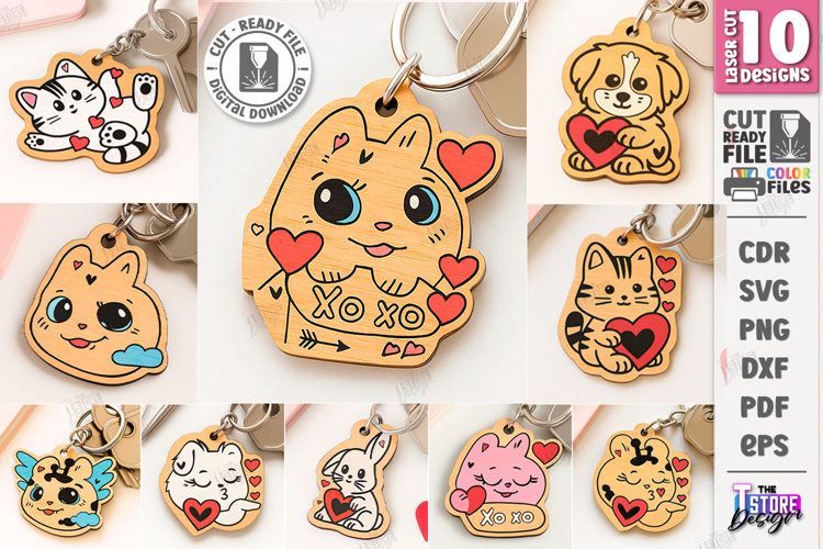 Valentines Day Keychain Bundle|Cute Keychain|Romantic Gift