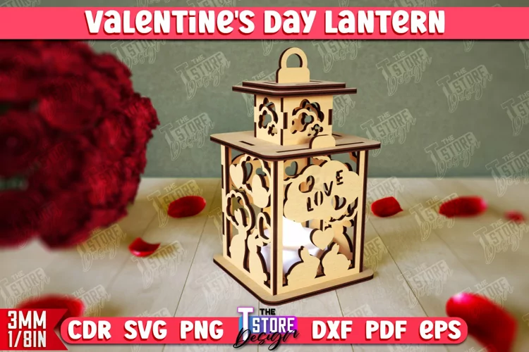 Valentine's Lantern | Romantic Gift|Night Light |Shadow Lamp