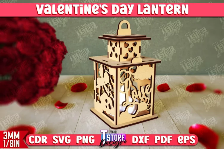 Valentine's Lantern | Romantic Gift|Night Light |Shadow Lamp