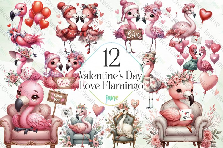 Flamingo Clipart Image 13