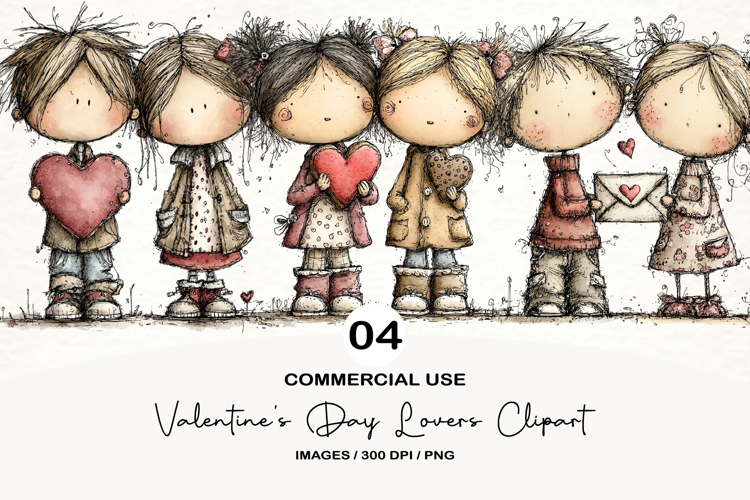 Valentines Day Lovers Clipart