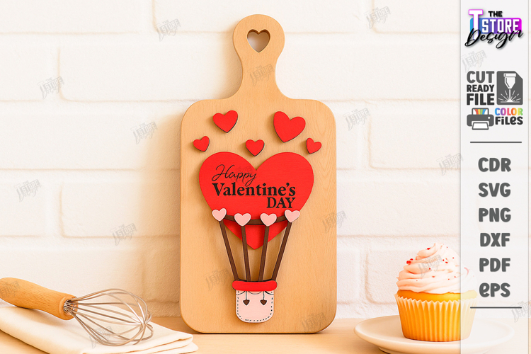 Valentine’s Day Mini Cutting Board Laser Cut|Love Signs SVG