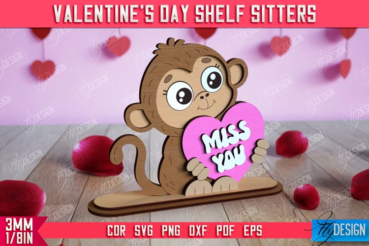 Valentine's Shelf Sitter |Table Statuette |Valentine's Signs