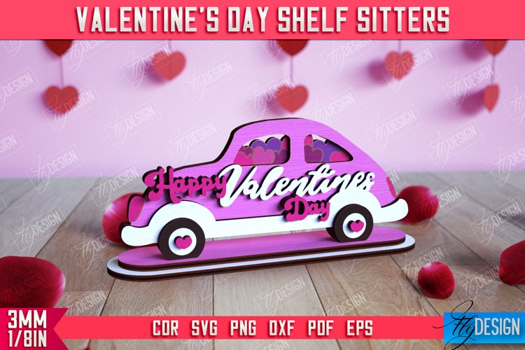 Valentine's Shelf Sitter |Table Statuette |Valentine's Signs example image 1