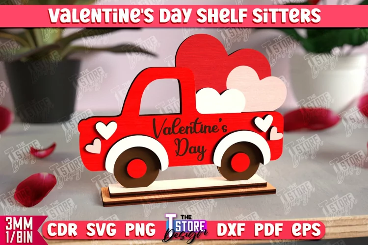Valentine's Shelf Sitter |Table Statuette |Valentine's Signs