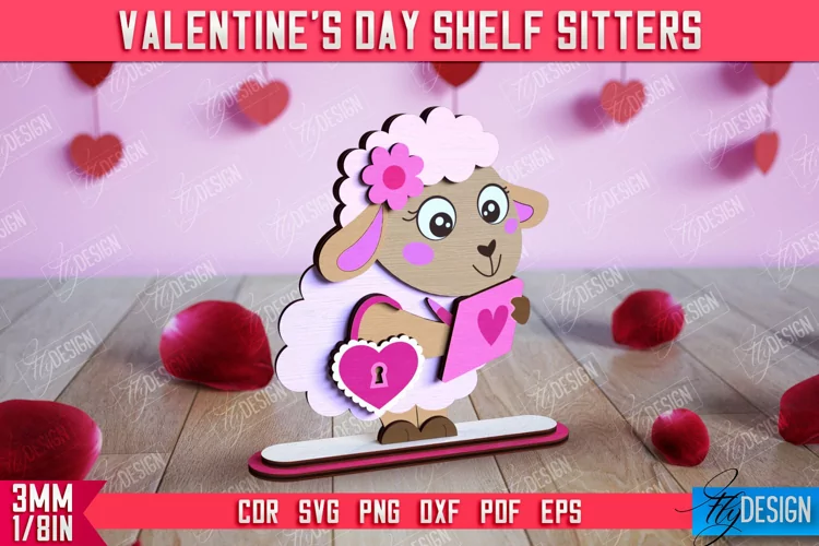 Valentine's Shelf Sitter |Table Statuette |Valentine's Signs