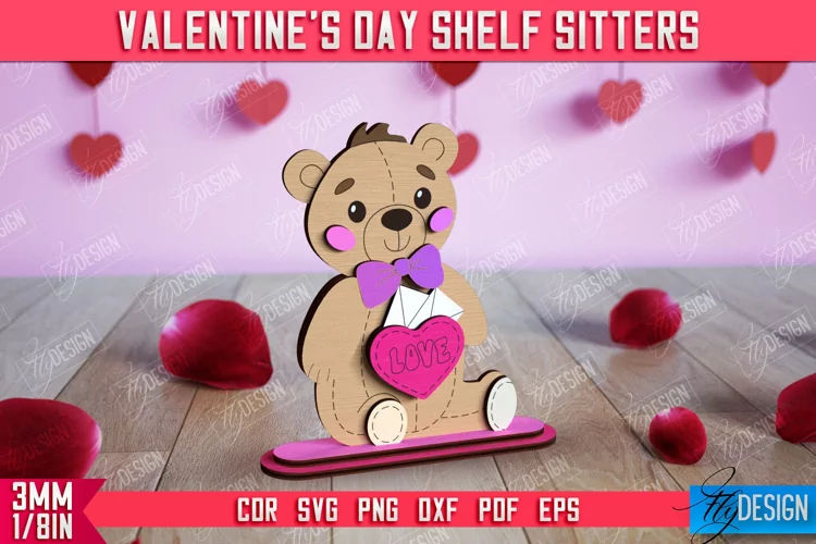 Valentine's Shelf Sitter |Table Statuette |Valentine's Signs