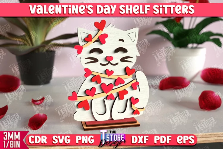 Valentine's Shelf Sitter |Table Statuette |Valentine's Signs