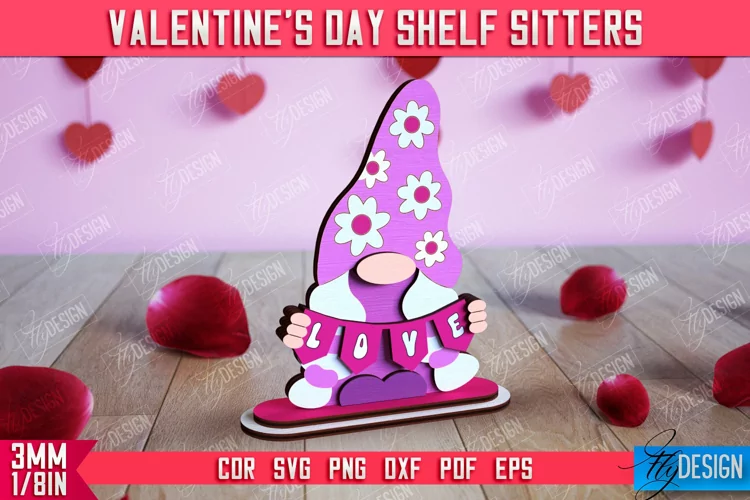 Valentine's Shelf Sitter |Table Statuette |Valentine's Signs