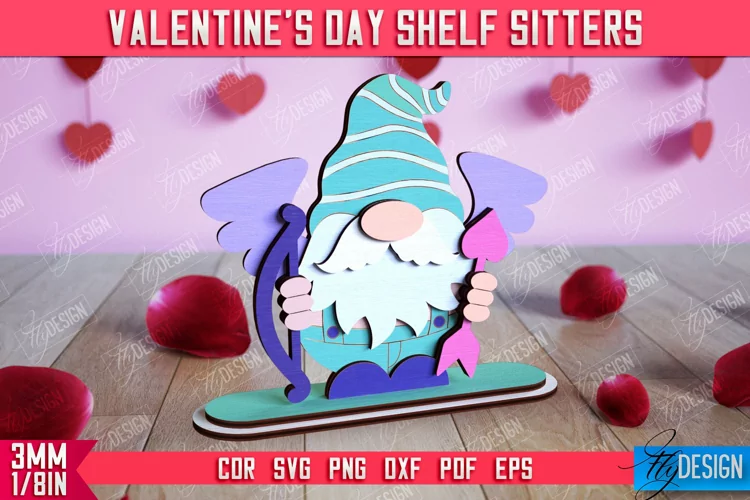 Valentine's Shelf Sitter |Table Statuette |Valentine's Signs