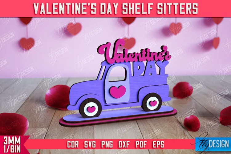 Valentine's Shelf Sitter |Table Statuette |Valentine's Signs