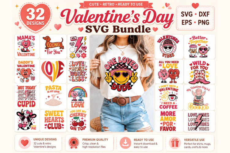Valentine s Day SVG Bundle