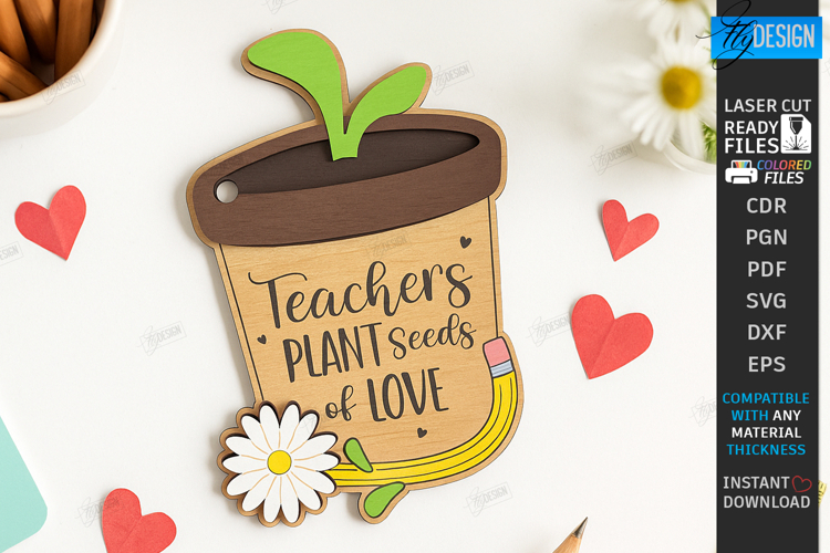 Valentine’s Teacher Gift Laser Cut|Teacher’s Day|School SVG