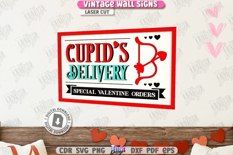 Valentine's Day Wall Sign Laser Cut |3D Lettering| Love SVG