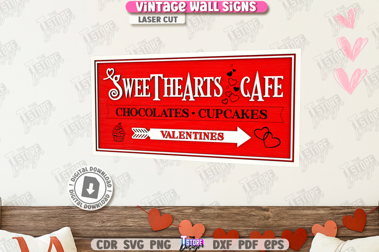 Valentine's Day Wall Sign Laser Cut |3D Lettering| Love SVG