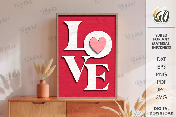 Valentines Day Wall Decor Laser Cut. Wall Decor SVG