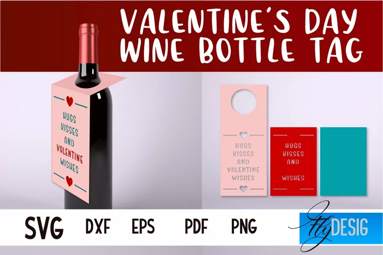Valentine's Day Quotes SVG| Wine Bottle Tag Paper Cut|Wine