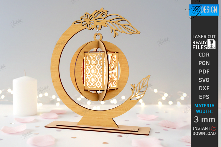 Valentine’s Day Hanging Lantern Laser Cut| Hanging Tea Light