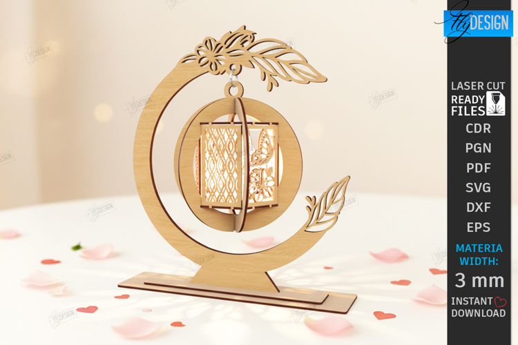 Valentine’s Day Hanging Lantern Laser Cut| Hanging Tea Light