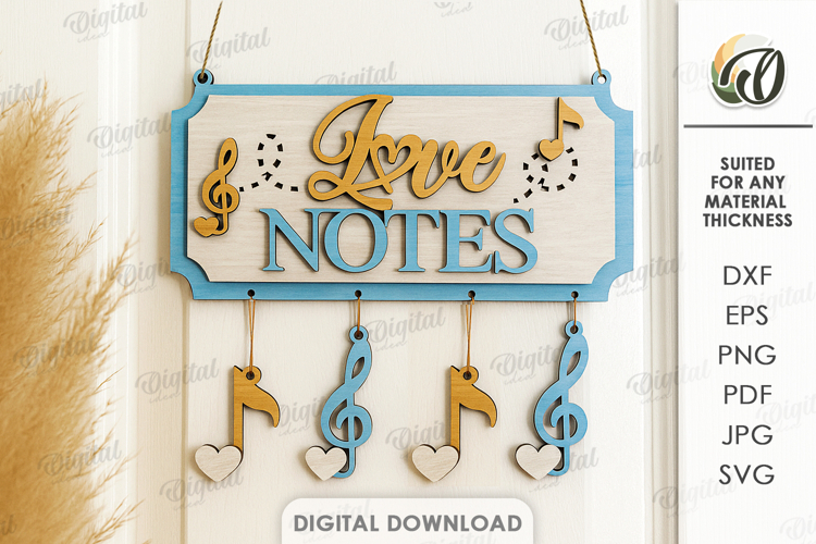 Valentines Day Door Hanger Laser Cut. Valentine Decor SVG