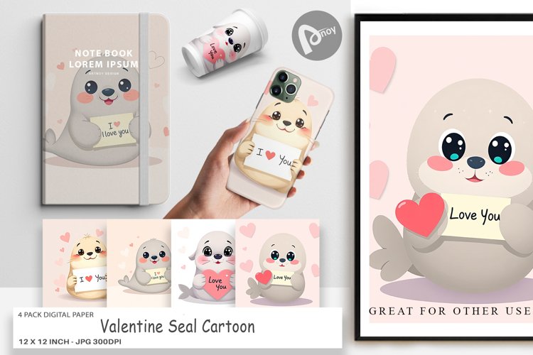 Valentine Scrapbook Paper Image 6