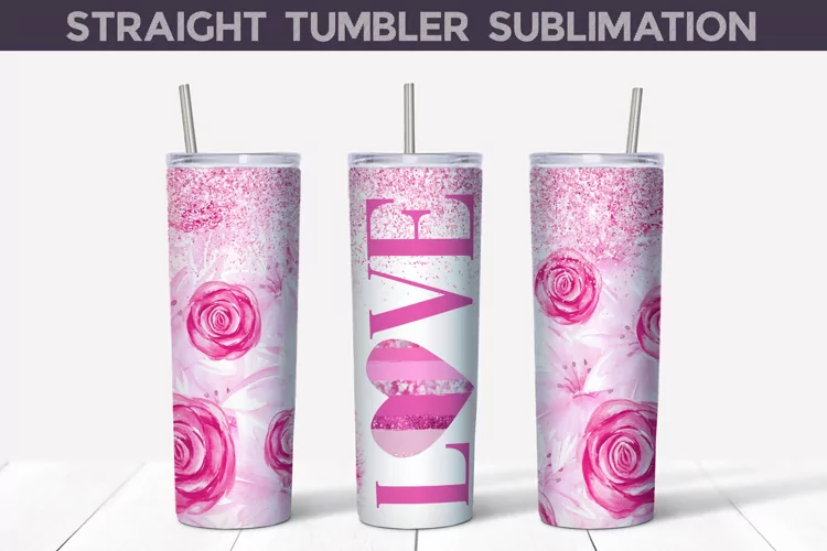 Love Valentines Day Tumbler Sublimation | Valentine Tumbler
