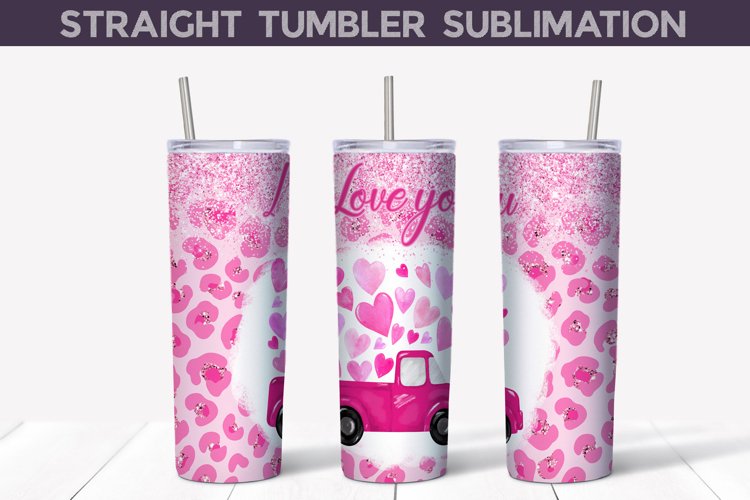 Valentine Truck Tumbler Sublimation | Valentine Tumbler