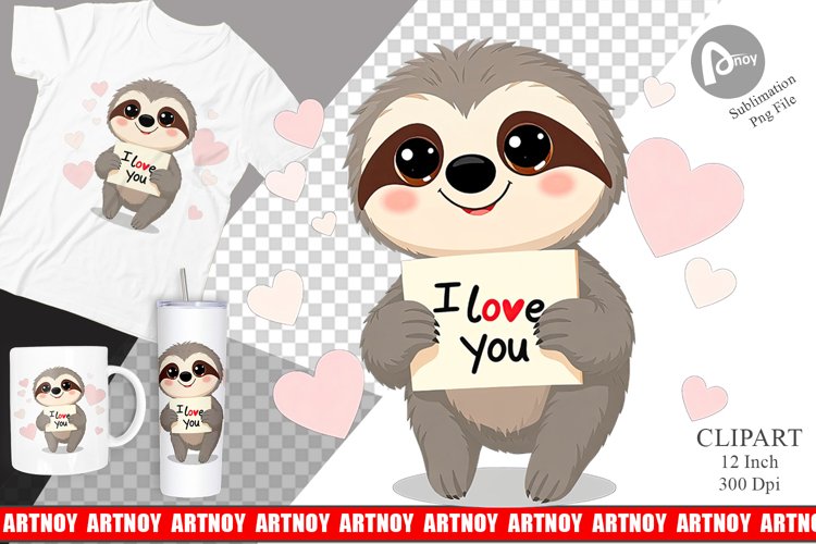 Sloth Clipart Image 8