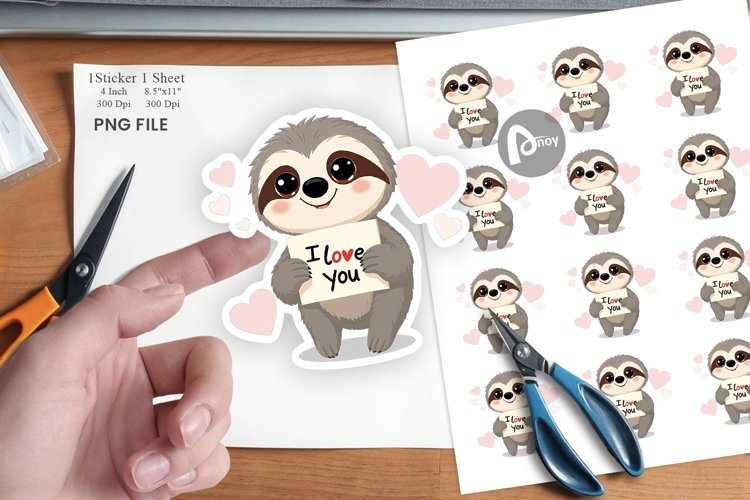 Sloth Clipart Image 10