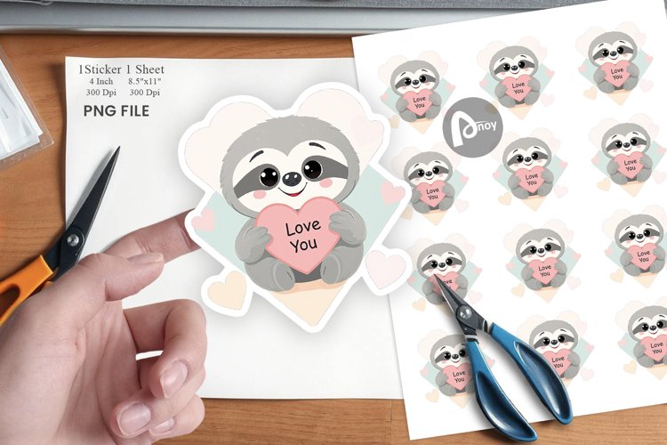 Sloth Clipart Image 9
