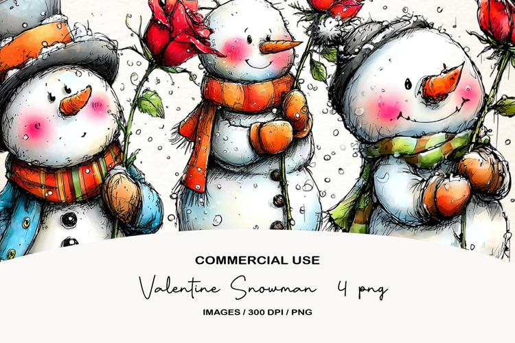 Snowman PNG Image 11